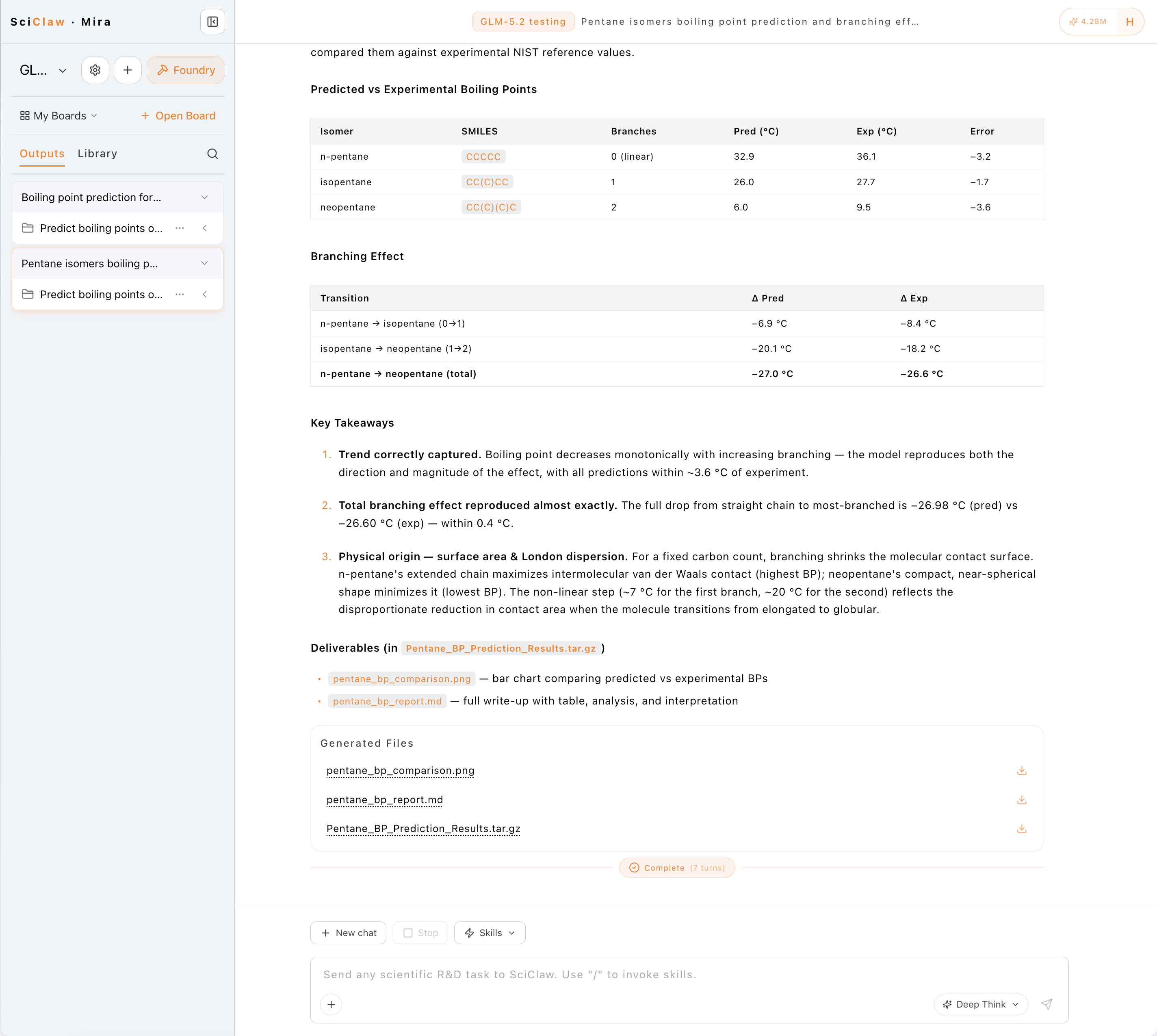 Same interface: GLM-5.2 (left) produces a fuller output; GPT-5.4 (right) is leaner